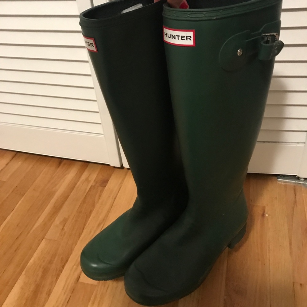 Hunter boots and socks